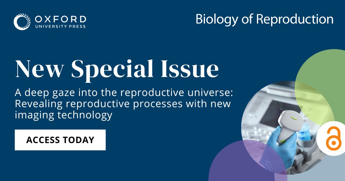 Oxford Journals (@oxfordjournals) on Twitter photo During #SSR2024, browse through <a href="/BiolReprod/">Biology of Reproduction</a>’s latest special issue exploring the use of modern imaging technology. Browse through research that enhances our understanding of basic biology and the diseased processes of the reproductive system.
Access now: oxford.ly/3S7Oofh During #SSR2024, browse through <a href="/BiolReprod/">Biology of Reproduction</a>’s latest special issue exploring the use of modern imaging technology. Browse through research that enhances our understanding of basic biology and the diseased processes of the reproductive system.
Access now: oxford.ly/3S7Oofh