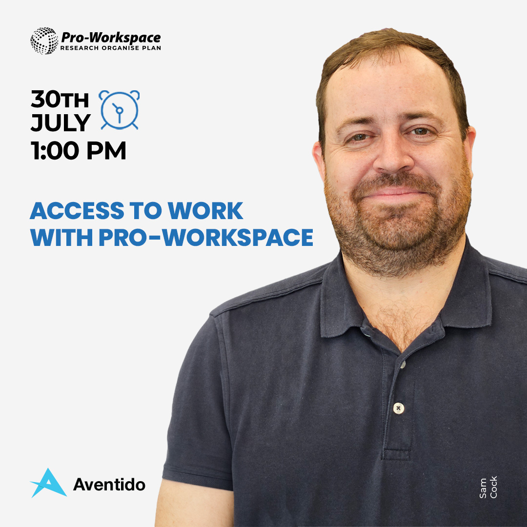 Pro-Workspace helps simplify and organise information from multiple sources with ease, making data management a breeze! 

Best of all, it can be recommended through the #AccessToWork scheme. 

Join our upcoming webinar to find out more: zurl.co/OBCT  

#WorkplaceDEI