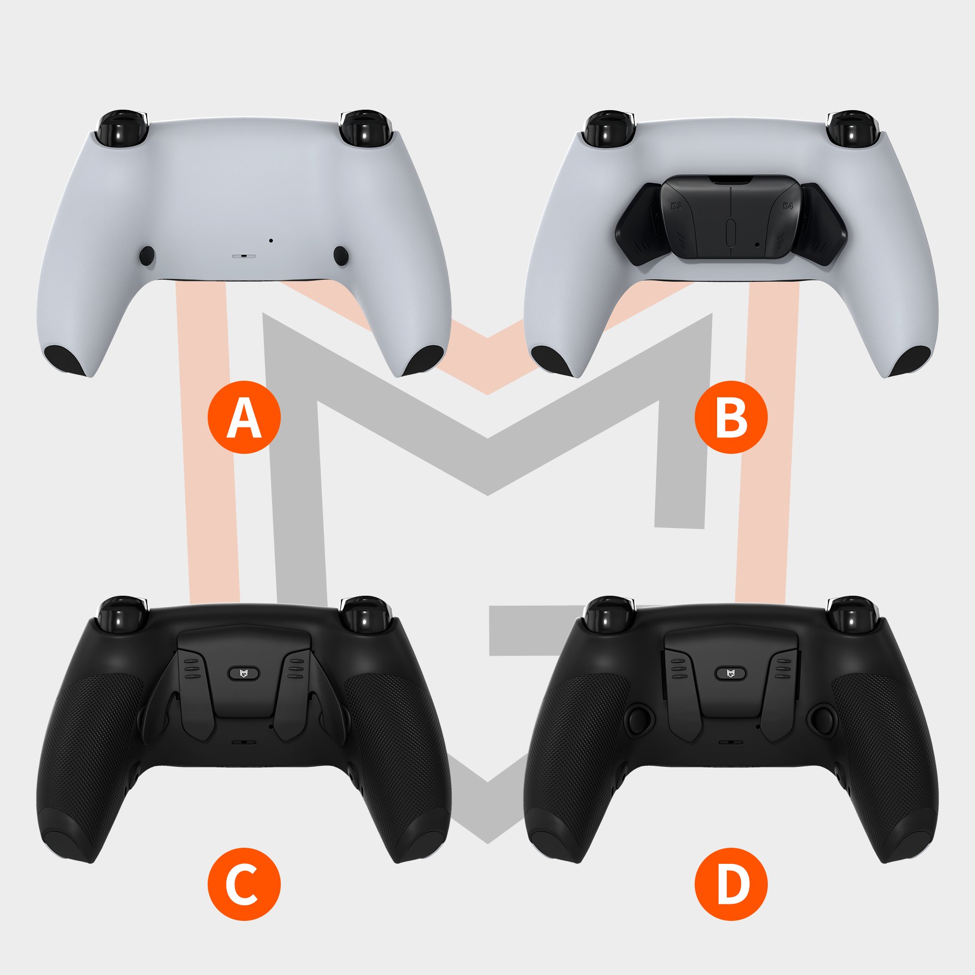 PS5 DualSense背面ボタン増設カスタムコントローラー