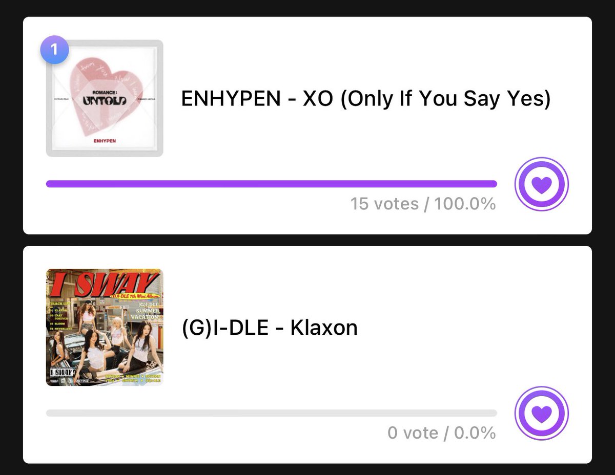 'XO (Only If You Say Yes)' is nominated on Music Core's Pre-voting (Mubeat app)!

🗳: mubeat.page.link/DRTVy

Voting ends on July 18, 10 AM KST.

<a href="/ENHYPEN_members/">ENHYPEN</a> <a href="/ENHYPEN/">ENHYPEN OFFICIAL</a> #ENHYPEN #엔하이픈 #ROMANCE_UNTOLD #ENHYPEN_XO #OnlyIfYouSayYes