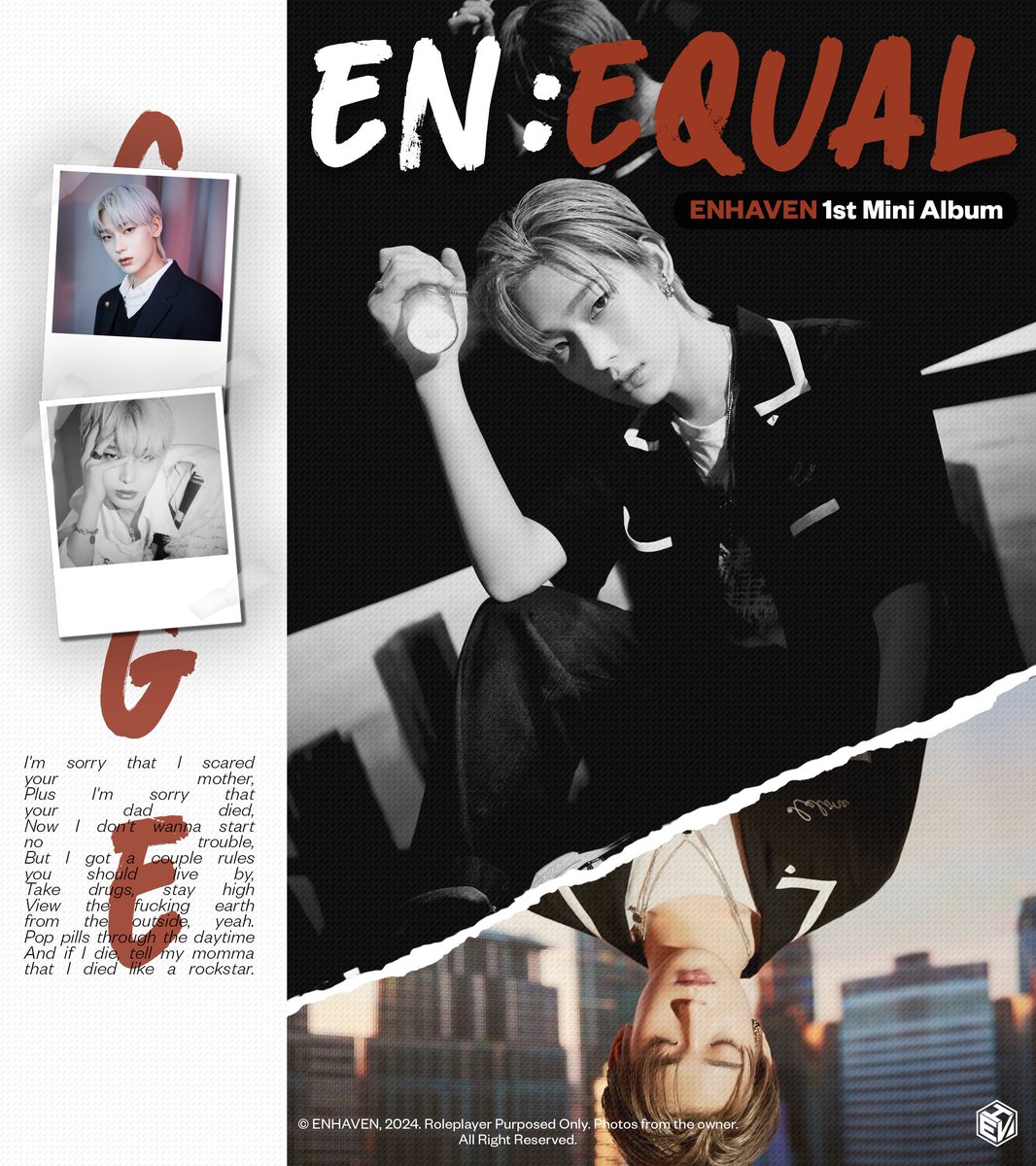 ENHAVEN_OFC's tweet photo. ⠀

        𝗘𝗡𝗛𝗔𝗩𝗘𝗡 『 𝐄𝐍: 𝐄𝐐𝐔𝐀𝐋 』
        ——  1st Mini Album

        ↻ 𝑛𝑜𝑤 𝑙𝑜𝑎𝑑𝑖𝑛𝑔 . . .
        ■■□□□□□□□□ 20%
        ⋘ TEASER:  𝗚𝗘𝗚𝗘 ⋙

        #EN_EQUAL #GEGE

⠀ https://t.co/Cyyfk2ShMs