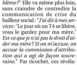 CaiusB's tweet photo. Au lendemain de nos révélations @Marsactu sur l'attribution d'un logement à sa mère, Nora Preziosi assume : "J'ai dit à mes services "le jour un T4 se libère, vous le gardez pour ma mère".
Au moins, c'est clair. https://t.co/r7wkPvicrs