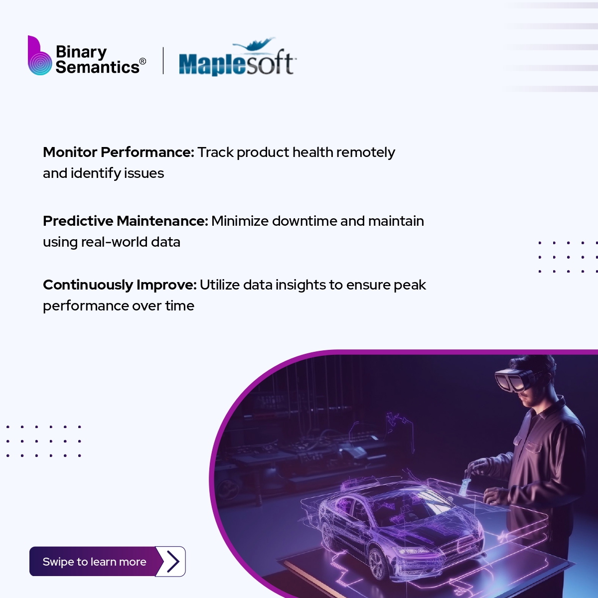 BinarySemantic's tweet image. Harness the simplicity of MapleSim and Maple Flow to build cutting-edge Digital Twins:
🔧 Streamline Development
✂️ Cut Prototype Costs
📈 Enhance Performance
Build your Digital Twin with Maple: rb.gy/7ayxzi
#DigitalTwins #MapleSim #MapleFlow #DesignEngineering