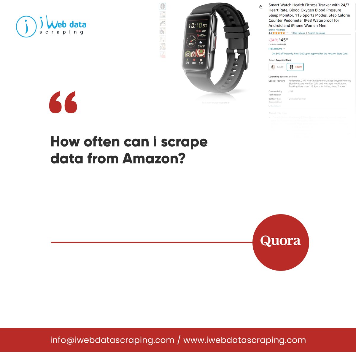 iwebdatascrape's tweet image. Efficiently #ScrapeAmazonProductData with Our Service. Extract prices, reviews, and more for competitive insights. Contact us for accurate, scalable solutions!
Read more: qr.ae/psf2TY
#ScrapingAmazonProductData
#WebScrapingAmazonProductData
#USA #UK #UAE #India