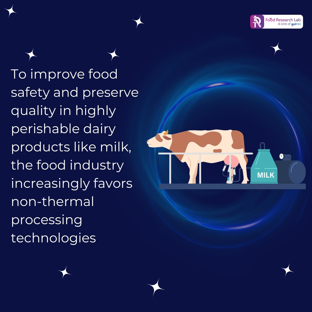 FoodResearchLa1's tweet image. Explore the various non-thermal processing techniques used in preserving dairy products on our blog at shorturl.at/VpPn8

#Guiresfoodresearchlab #DairyProducts #NonThermalTechnology