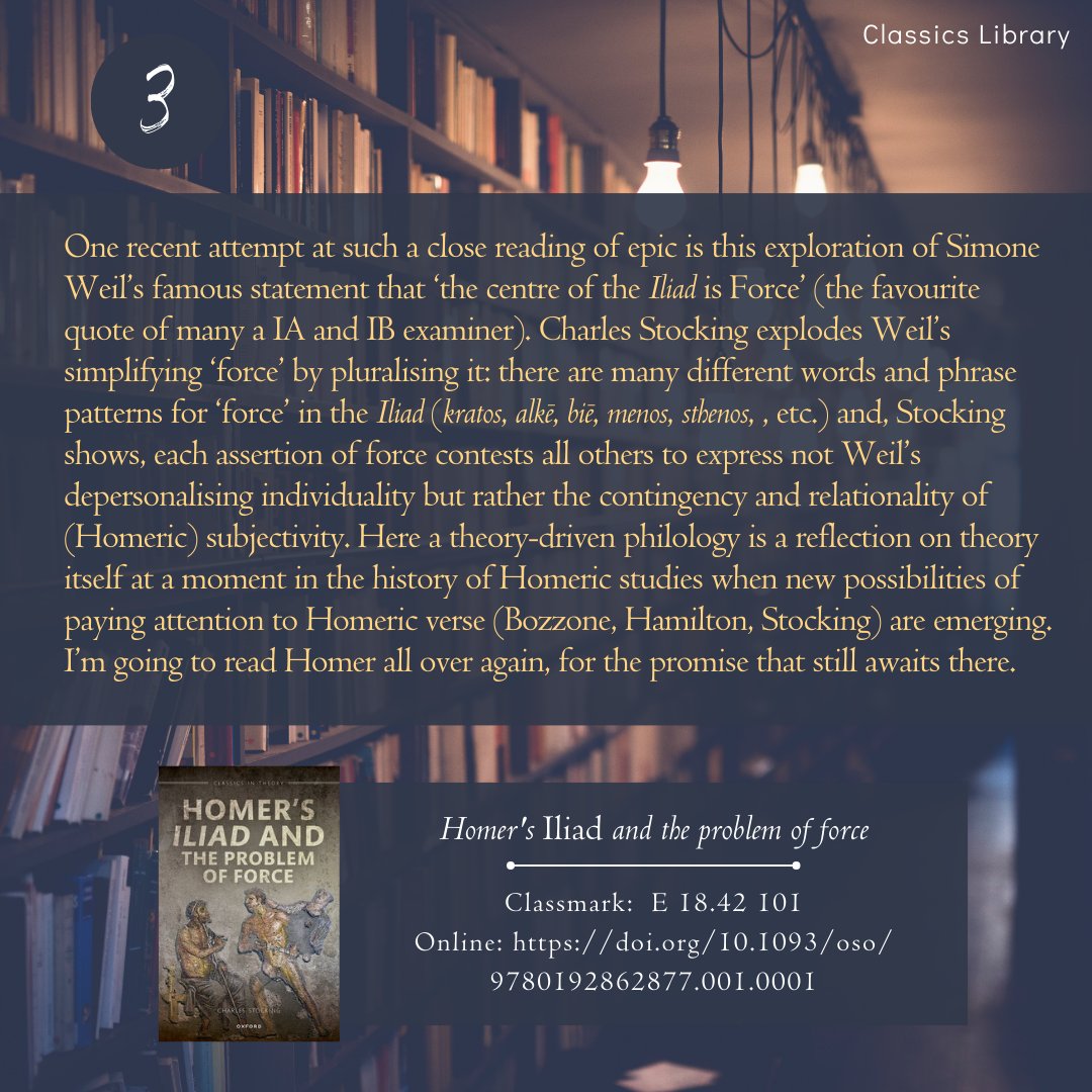 Classics Faculty Library tweet media