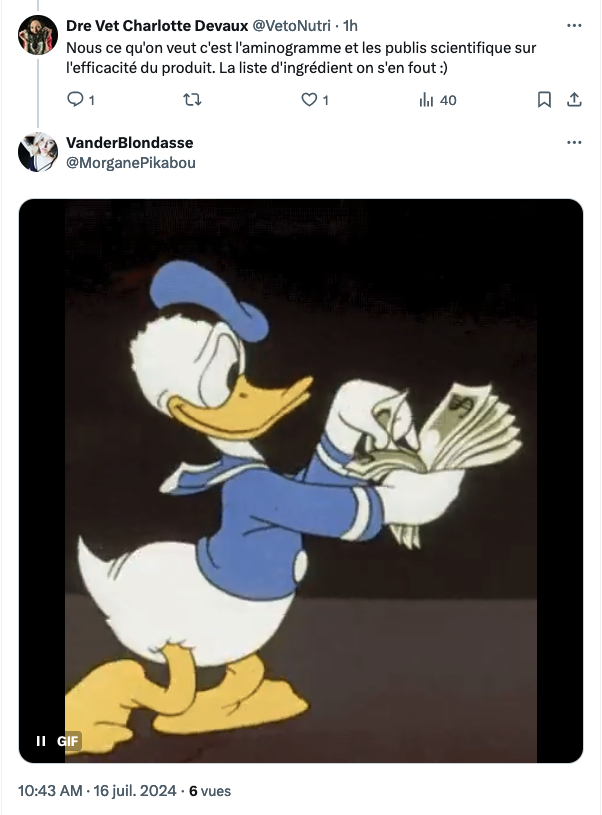 VetoNutri's tweet photo. Vous savez ce qui rapporte aux vétos? Quand vous écoutez pas leurs conseils en nutri. Laissez votre chat devenir obèse et avoir un diabète ou filez lui de la merde pour qu'il se bouche et LA vous allez enrichir votre véto! https://t.co/LSDJa3OEdK