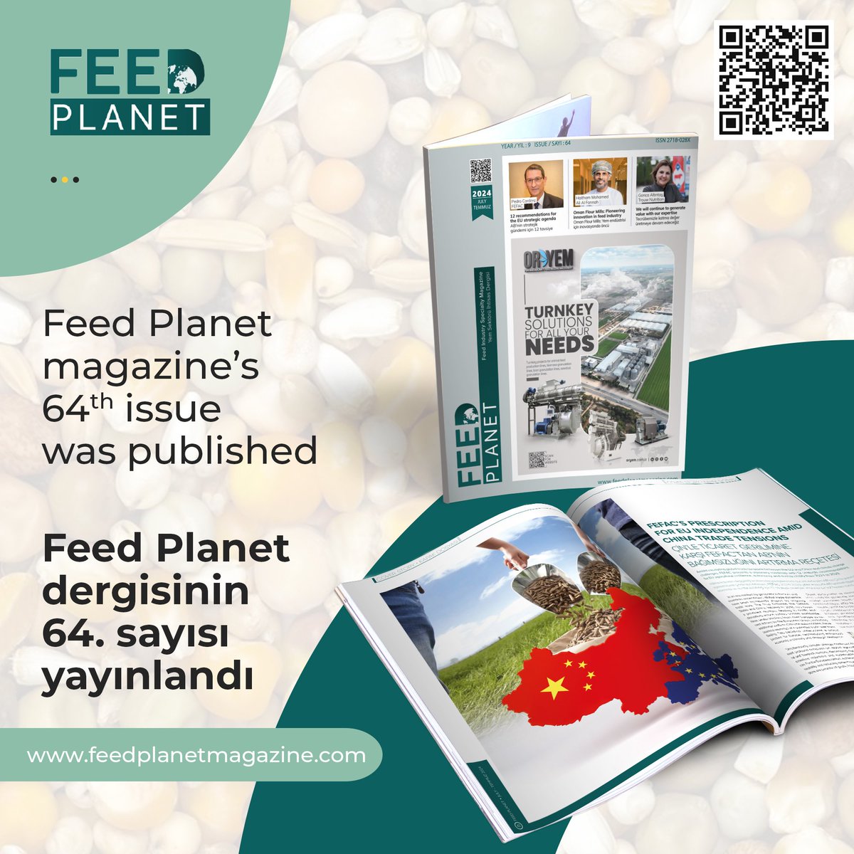🇹🇷 Feed Planet Dergisinin 64. sayısı yayınlandı. 
Online okumak için:
archive.feedplanetmagazine.com/64-tr/
 Feed Planet magazine's Jul issue is out! Read Feed Planet online:
archive.feedplanetmagazine.com/64/
#yem
#feed
#FeedPlanet