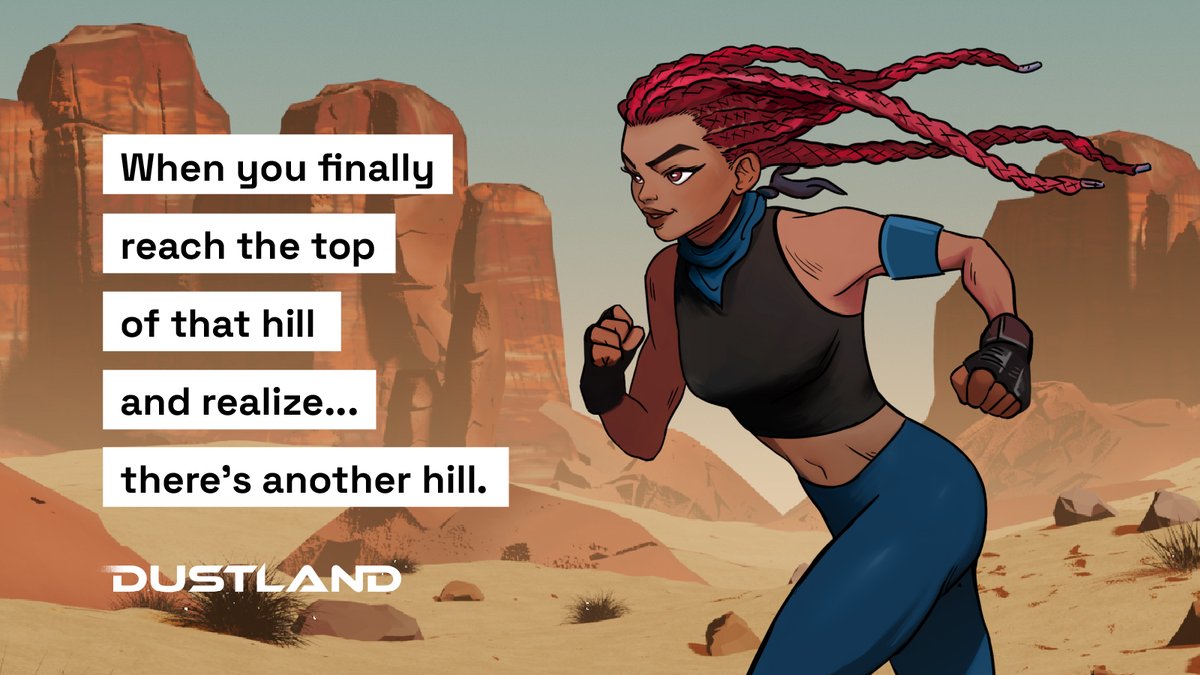 the_dustland's tweet photo. When you finally reach the top of that hill and realize... there's another hill. ๐
Share your funniest running moments with us!
#DustlandRunner #RunningLife
#HillTraining #RunnersHumor https://t.co/Y8N18rBMQ2