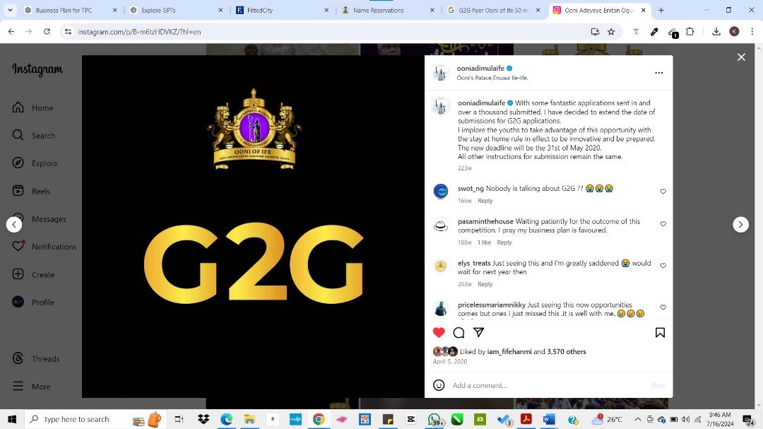 SherifdeenAjib1's tweet photo. @OoniAdimulaIfe Dear HIM,

This is just to remind you about the promises made to the winners of this program since 2020 sir.

We look forward to your swift actions on this.

Thank you and God bless you. https://t.co/mU2ppLIow8