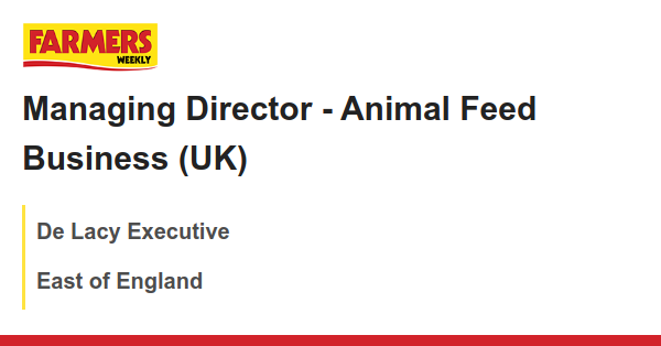 De Lacy Executive: Managing Director - Animal Feed Business (UK) dlvr.it/T9fQqp