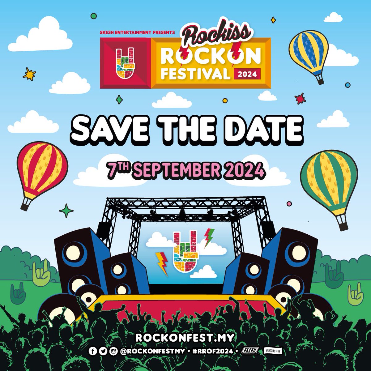🎸 MARK YOUR CALENDARS 🎸

Malaysia's beloved international rock fest, Rockiss Rock On Festival 2024, returns on September 7th! 

Don't miss out - save the date! 
🗓️ Date: September 7, 2024

Stay tuned for more details on the venue, lineup, and ticket info. 

#RROF24