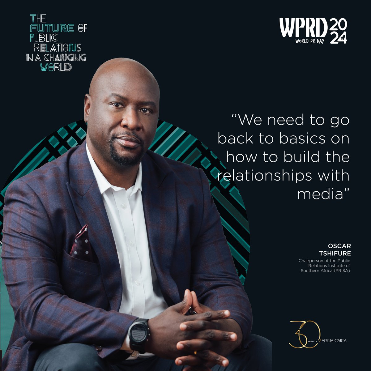 MagnaCarta_RM's tweet photo. It's all about going back to basics in order to be future forward. @OscarTshifure 

#WPRD #WorldPRDay @WorldPRDay https://t.co/5Kui2WVhzq