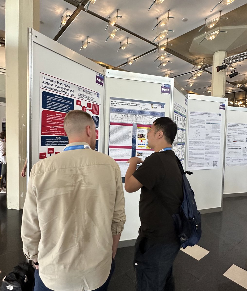 Dr Tracy Donachie, CPsychol, SFHEA, SEPiT (@tdona005) on Twitter photo #FEPSAC2024 <a href="/MaxJStone/">Max Stone</a> <a href="/ameliahooper02/">Amelia Hooper</a>
Presenting work on psychological experience of warm ups done by our wonderful sport psychology placement students Amelia and Alice. <a href="/fepsac2024/">FEPSAC- Congress 2024</a>
<a href="/UniofNewcastle/">Newcastle University</a> <a href="/NewcastlePsych/">Newcastle Psychology</a> #FEPSAC2024 <a href="/MaxJStone/">Max Stone</a> <a href="/ameliahooper02/">Amelia Hooper</a>
Presenting work on psychological experience of warm ups done by our wonderful sport psychology placement students Amelia and Alice. <a href="/fepsac2024/">FEPSAC- Congress 2024</a>
<a href="/UniofNewcastle/">Newcastle University</a> <a href="/NewcastlePsych/">Newcastle Psychology</a>