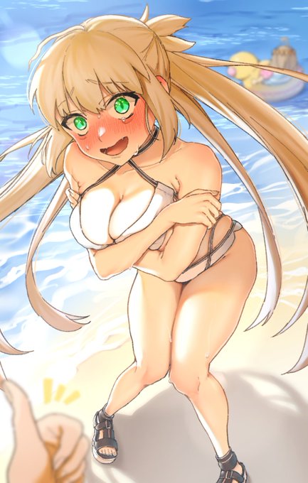 You look good in a bathing suit!💕 水着似合ってるよアルキャス〜!  #FGO