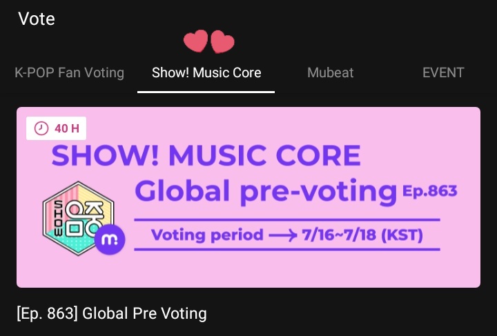 ENHYPENVT's tweet photo. [🗳] MUBEAT - MUSIC CORE PRE-VOTE

As of 240716 - 6:25 PM KST

1st: #ENHYPEN - 74,337 votes
(Gap from 2nd: 56,013 votes)

Start casting your heartbeats on Mubeat.

🔗: https://t.co/g378utGKFP
⏳: July 18, 11 AM KST

@ENHYPEN @ENHYPEN_members https://t.co/ZnCC55uoK4