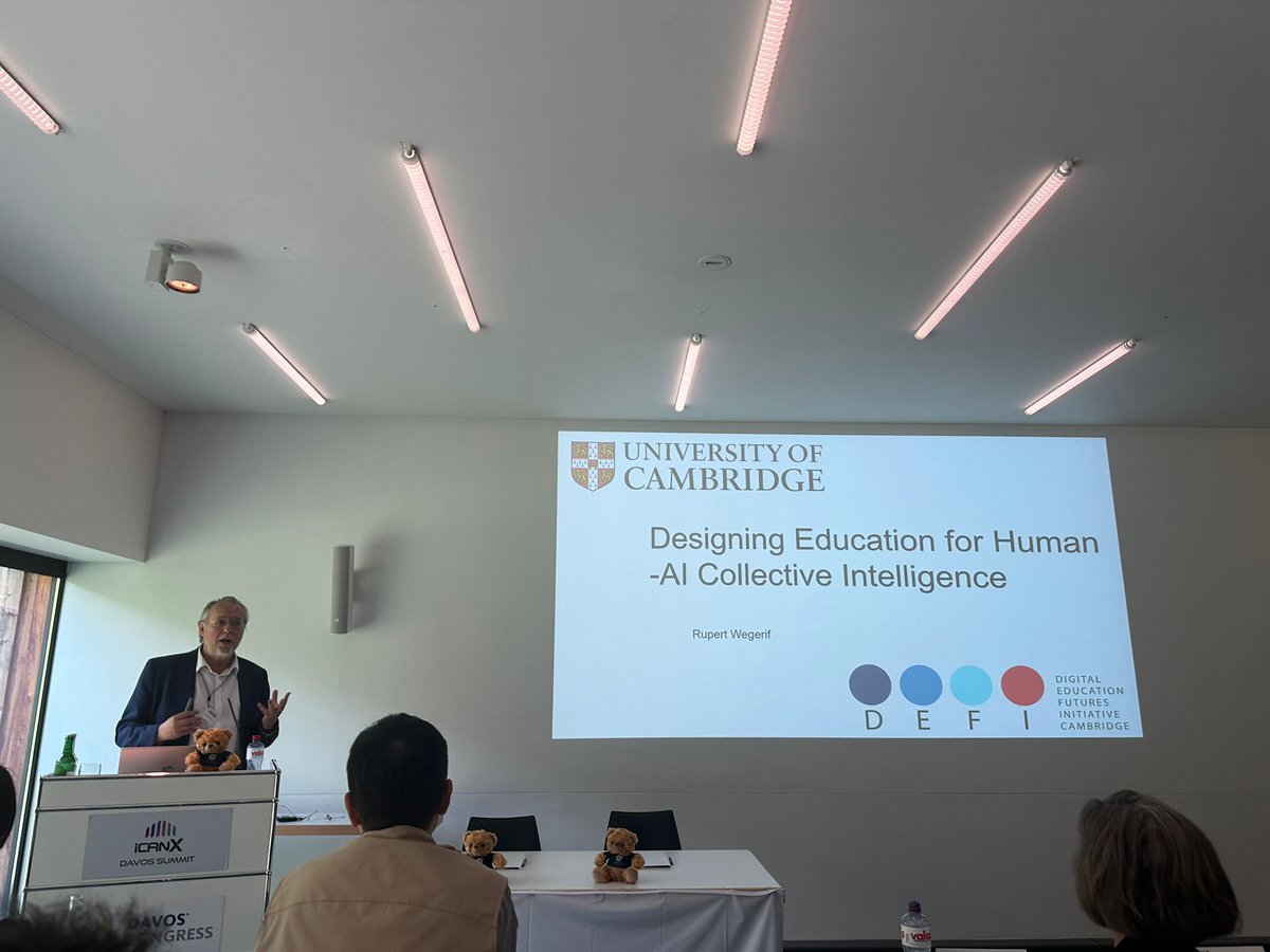 DEFICambridge Digital Education Futures Initiative (@defi_cambridge) on Twitter photo DEFI Founder, <a href="/rupertwegerif/">Rupert Wegerif</a> recently spoke on "Designing Education for Human AI Collective Intelligence" @ iCANX Summit, Davos. icanx.org.
iCANX focuses on Innovation, Science, Technology, Investment, Management, and Entrepreneurship (ISTIME). DEFI Founder, <a href="/rupertwegerif/">Rupert Wegerif</a> recently spoke on "Designing Education for Human AI Collective Intelligence" @ iCANX Summit, Davos. icanx.org.
iCANX focuses on Innovation, Science, Technology, Investment, Management, and Entrepreneurship (ISTIME).