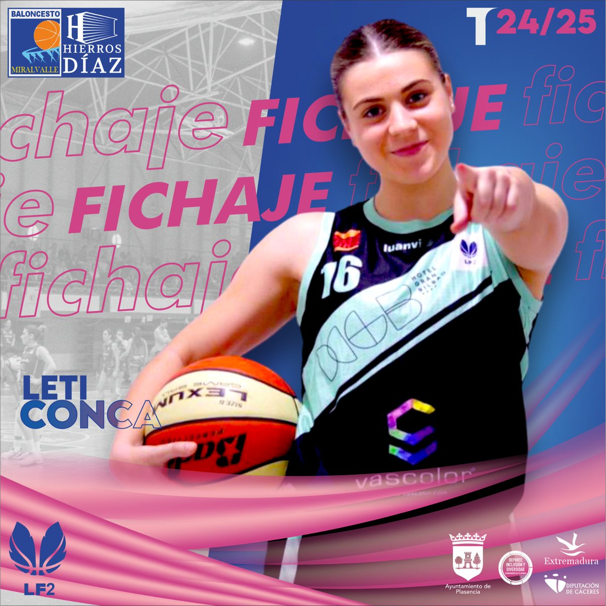 🚨FICHAJE🚨

Leticia Conca se convierte en el primer fichaje del Hierros Díaz Miralvalle 

basketclubs.es/baloncestomira…

#sientemiralvalle