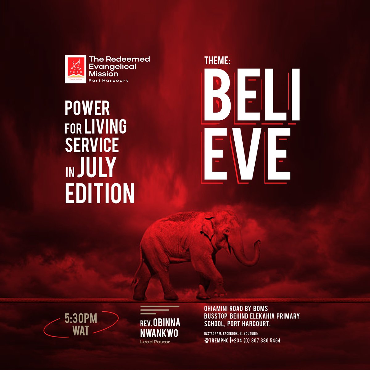 tremphc's tweet image. New Series Alert.

By the end of this Series, Every doubt in your heart will give way. You will believe God for unimaginable things.

Join us in our Power For Living Service today as we dig deep.  
5:30pm WAT Onsite and Online 

#biblestudy #powerforliving #TREMPHC #thisishome