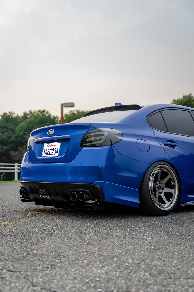 Fclnwrx's tweet photo. おケツリニューアル✨
ホイールも相まって海外に居そうな車になったから変なアプリでナンバーいじってみた！！🤪 https://t.co/hsBNLhni5i
