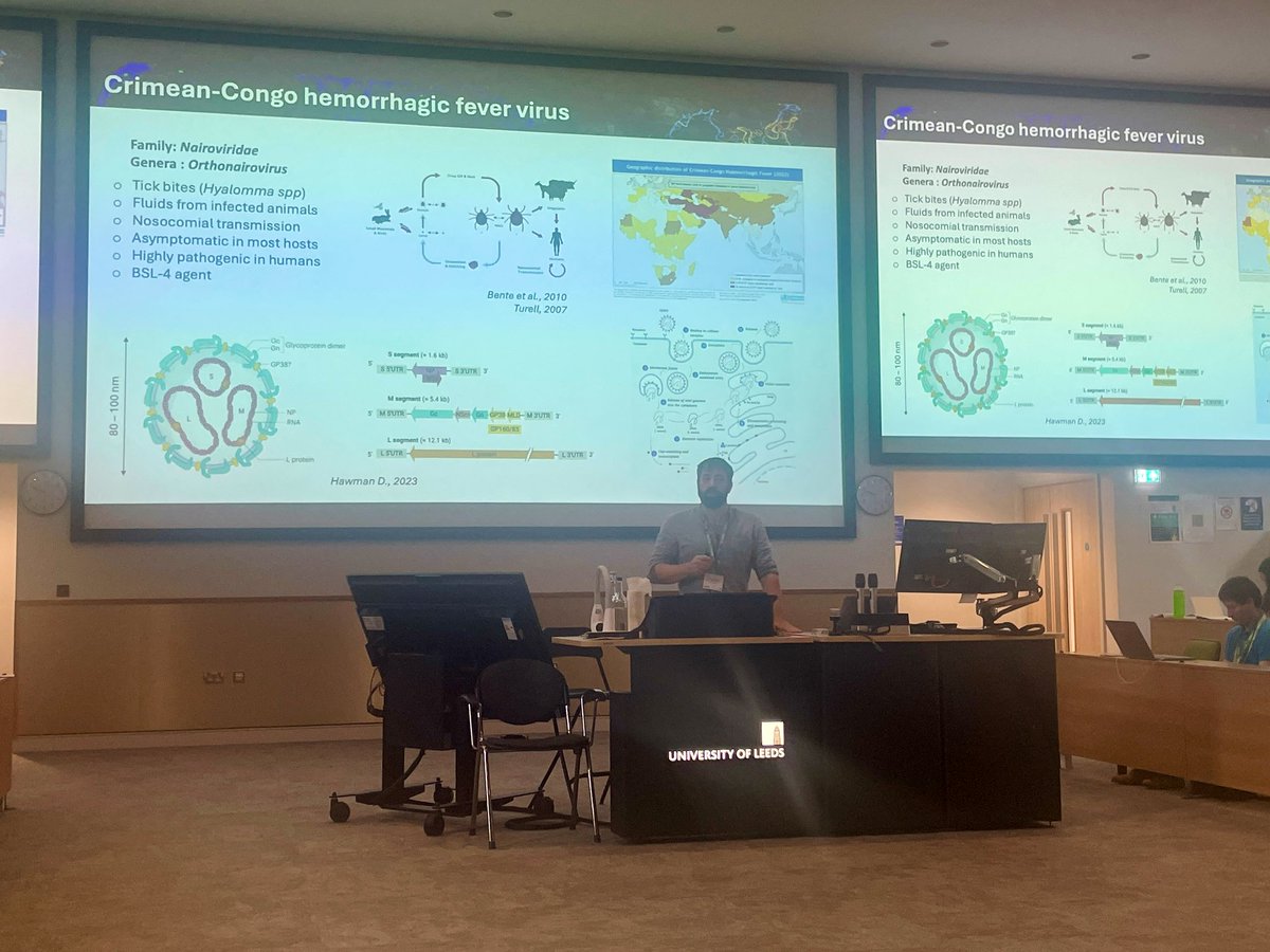 Very cool #bunya2024 meeting! Nice talks, posters. 🇬🇧
3 of our works on #CCHFV were presented 😁🦠
Lots of discussions with the bunya community 🤩