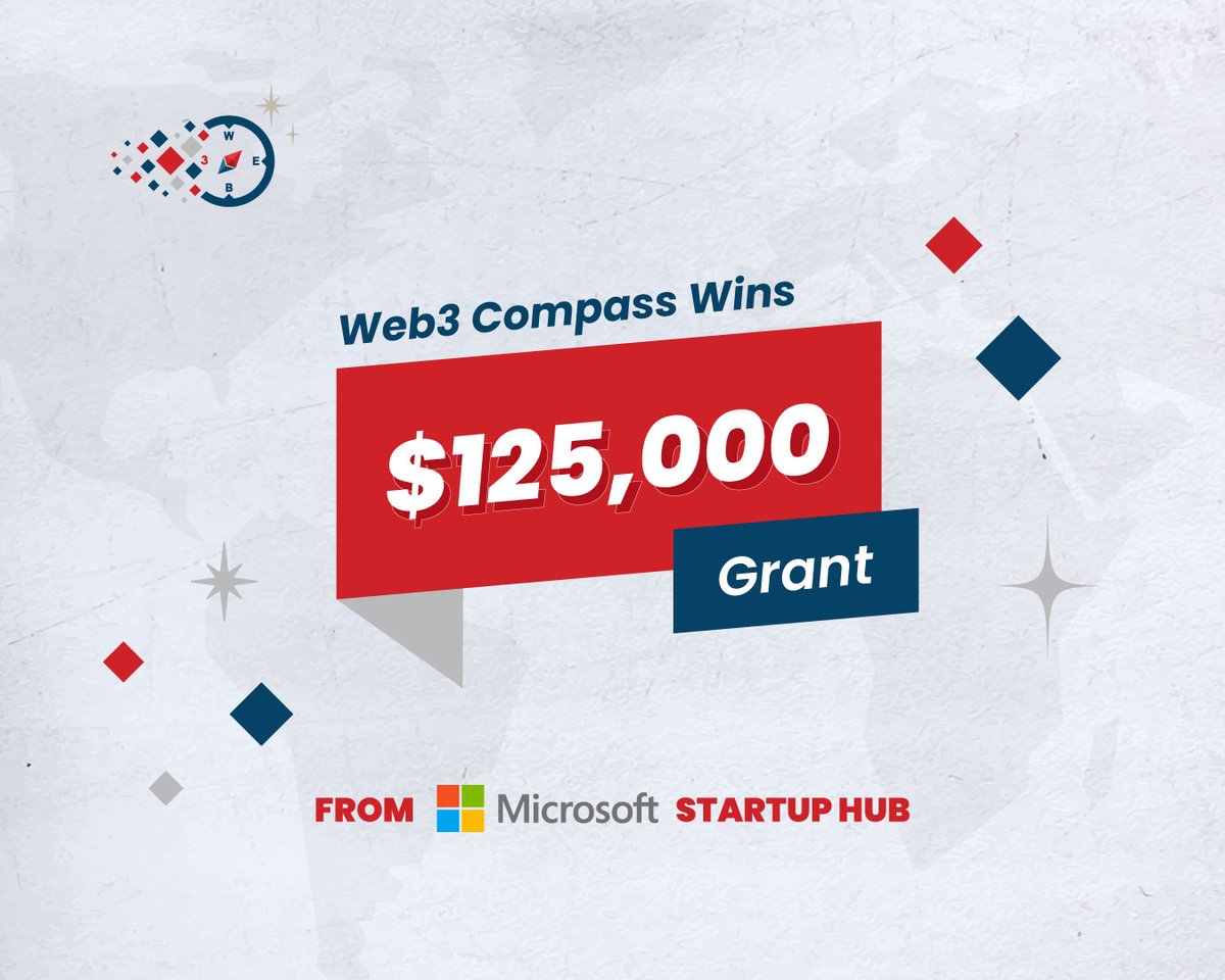 Web3compass_net's tweet image. What a day! #Web3compass has been recognized by Microsoft for Startups Founders Hub, getting support amounting to $125k! It&apos;s such an incredibly fulfilling feeling to have our innovative ideas acknowledged by a #tech giant like @Microsoft. Onward and upward! 🚀
#web3 #crypto