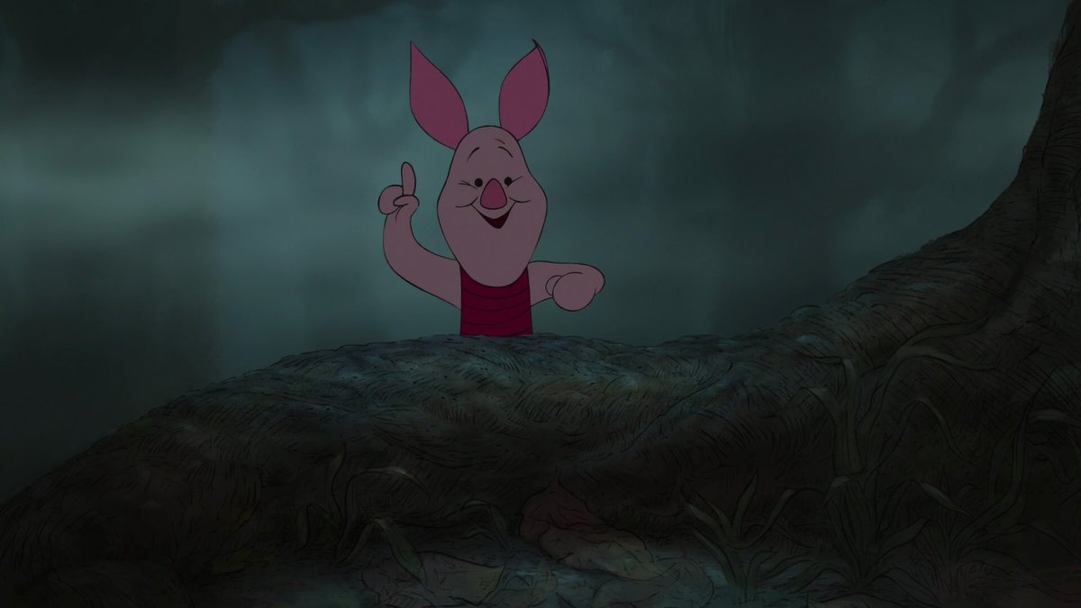 プ－さんとピグレットさんの川遊び❤️ ちなみに例のピグレットは直前までなかなかの良い笑顔。「怖い森の中を