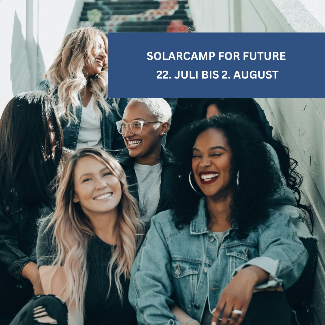 SolarzentrumB's tweet photo. Hand in Hand für die #Energiewende!

Vom 22.07. - 02.08. findet das #Solarcamp for #Future in #Berlin statt. Es gibt ein #Trainingscamp und #Vorträge zu #Photovoltaik. Elisa Förster vom SolarZentrum Berlin stellt dort den „#Masterplan #Solarcity" vor.

👉 https://t.co/ft34dv9Qm1 https://t.co/9u8XaFnv7C