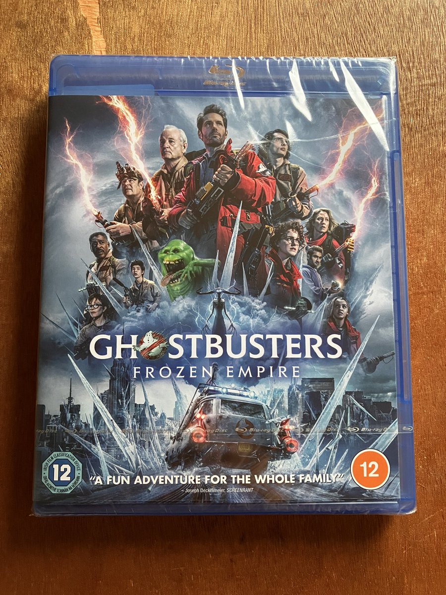 I have brought myself Ghostbusters: Frozen Empire on Blu Ray yesterday.  

It is a sequel to Ghostbusters: Afterlife from 2021 and directed by Jason Reitman.. Since I had seen this great movie at the cinema few months ago. 

#ghostbusters #bluray #movie