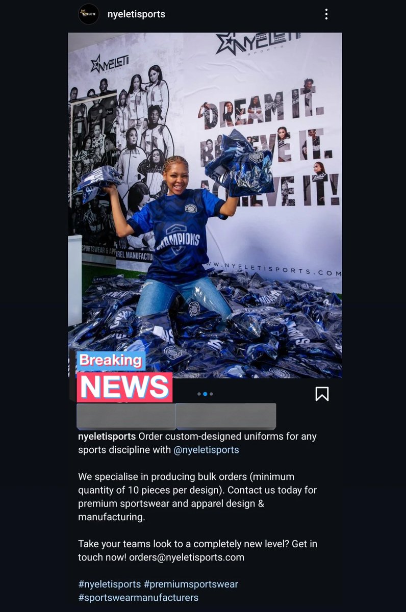 VILLOZHO84's tweet image. This is who we are!

Nyeletisports.com ✨️🤍

#nyeletisports #championsmzansi #kitdesigner #kitmanufacturer #soccerkitdesign #sportswearmanufacturer #premiumsportswear