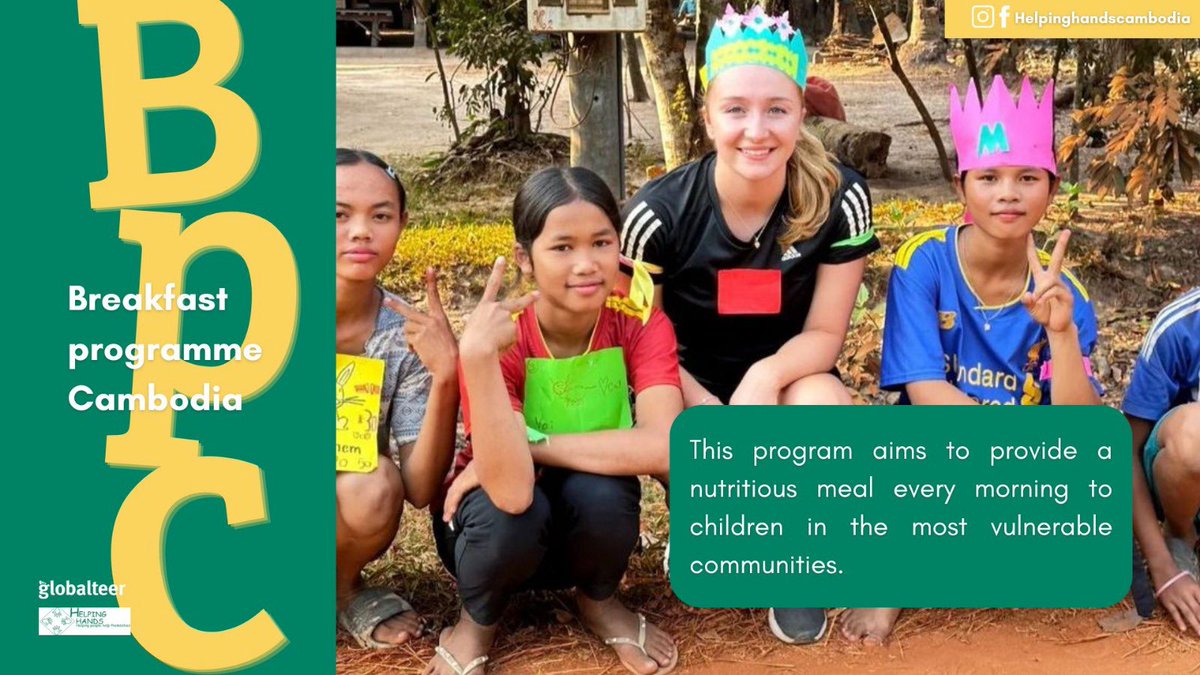 Did you know this about our breakfast program? 🌟

- For just $35/month, you can provide a healthy daily breakfast for 5 children.

- $50/month ensures that 8 children start their day with a nutritious meal. 

Learn more here: globalteer.org/gift/donations…