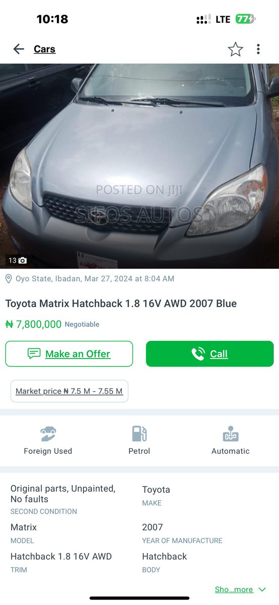 OloyeSomorin's tweet photo. If you’re buying a car in Nigeria try to get the auction number from the sticker on the windshield or the VIN from the side of the door.

It’ll give you an insight to the previous condition of the vehicle.

Frame 1: All shiny on @JijiNigeria Frames 2/3: On auction site in the USA.