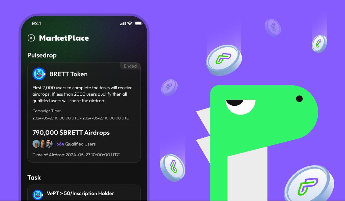 PulseSocialFi's tweet photo. 🧵6/ 🎁 Pulsedrop is here! Join the airdrop extravaganza and earn with the community. Discover new projects and tasks to earn within Pulse Groups. #Pulsedrop #Airdrop https://t.co/oPk2uksz8x