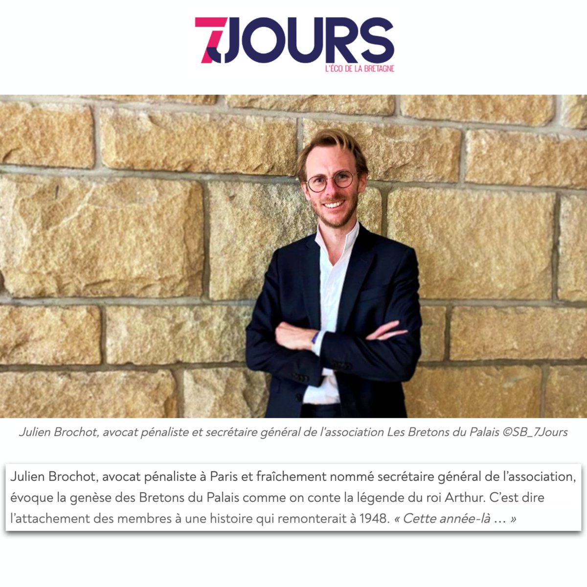 Les Bretons du Palais à la Une de la presse juridique Bretonne ! 

Merci <a href="/SuzanneBruneau1/">Suzanne Bruneau</a> et <a href="/7JoursRedac/">7 Jours 🗞</a> de nous avoir rencontrés lors de l'AG décentralisée du <a href="/CNBarreaux/">Conseil national des barreaux - les avocats</a> 

👉7jours.fr/actualites/las…

👉bretonsdupalais.com

#avocats #Bretagne  #Rennes