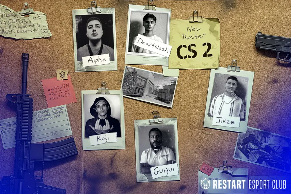🔫 Nous sommes ravis de vous présenter notre toute nouvelle équipe CS2, prête à en découdre sur le terrain ! 🔥

<a href="/ALPHA_ezt/">ALPH4-</a> 
<a href="/Deartslash/">Antoine / Deartslash</a>
<a href="/Jikzzcsgo/">Mat</a>
<a href="/Angel_CSGO/">Guillaume</a>
<a href="/kooj1_/">Koji</a>

🕗 Ce soir à 20h leur premier match #ESEALeague !  💪

#Esport #CS2 #RSTWIN