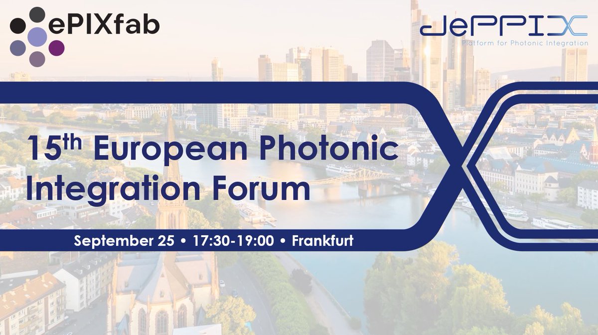 Once again, JePPIX has joined forces with <a href="/epixfab/">ePIXfab</a> to organize the European Photonic Integration Forum (EPIF)💪🏼This event brings together industry veterans and entrepreneurs from promising startups 🔥 Find all info here: lnkd.in/eGXk_DFp 

#photonicseu #epif2024