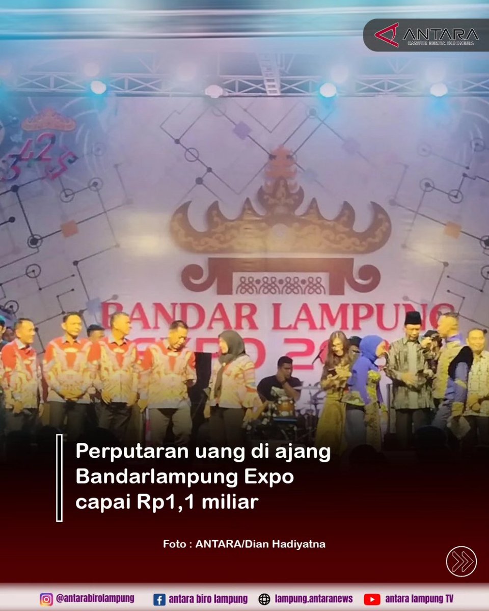 Pemerintah Kota (Pemkot) Bandarlampung mencatat  perputaran uang pada ajang kegiatan Bandarlampung Expo dan Begawi Bandarlampung mencapai Rp1,1 miliar.

#bandarlampung #bandarlamopungexpo2024 #pemkotkotabandarlampung