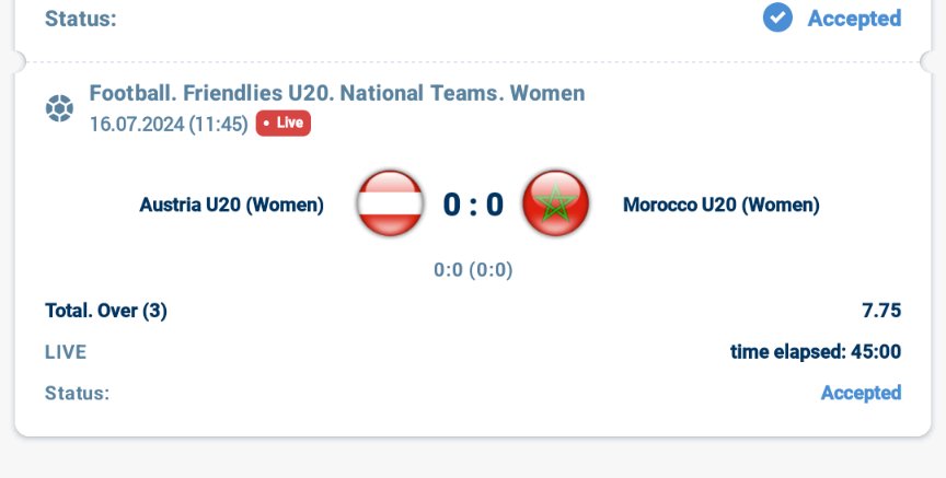 LivebetsN's tweet photo. Who's up for a risky bet? Let's try over 3 goals here. #Odds are 7, not bad 
#austria #morocco #1xbet #livebetsNyagah 
Like and retweet..good luck https://t.co/XmkpCzY7yr