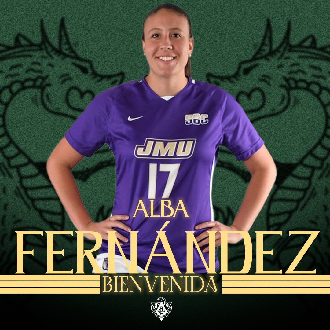🇺🇸Alba Fernández llega al Cacereño Femenino procedente del <a href="/JMUWSoccer/">JMU Women's Soccer</a>.

⚪️🔵🔴 Canterana del FC Barcelona y RCD Espanyol.

🔝Estuvo en la lista final del draft del 2024 de la <a href="/NWSL/">National Women’s Soccer League</a> 

💪🏼 Llega para reforzar el centro de la defensa y el medio campo.

🤝¡Bienvenida, Alba!
