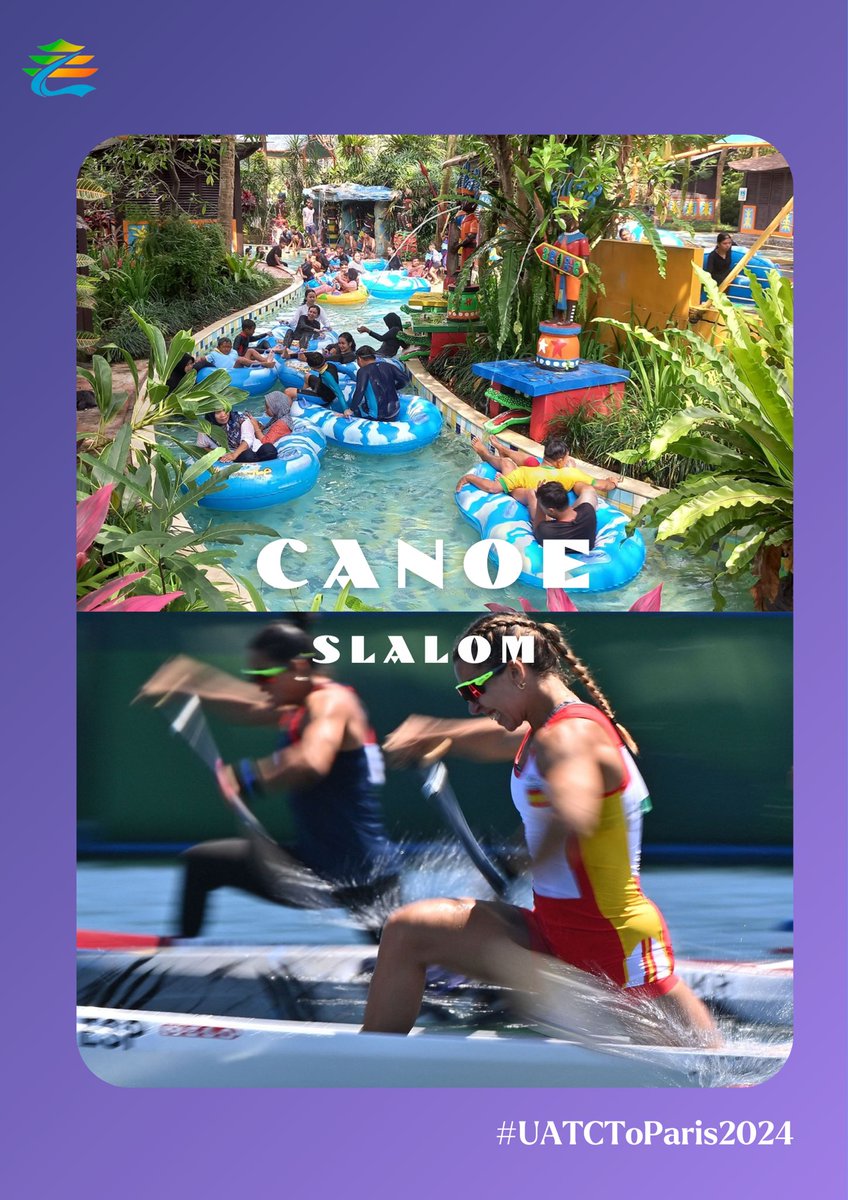uatcnews's tweet photo. Located near Jakarta, the capital of 🇮🇩Indonesia, the Jungle Waterpark⛲️is a paradise for water sportsenthusiasts😆. It offers numerous water attractions, including water slides🛝and swimming pools.🏊🏻If you are a thrill-seeker, then don’t miss the jungle adventure canoeing here.🛶#UATCToParis2024