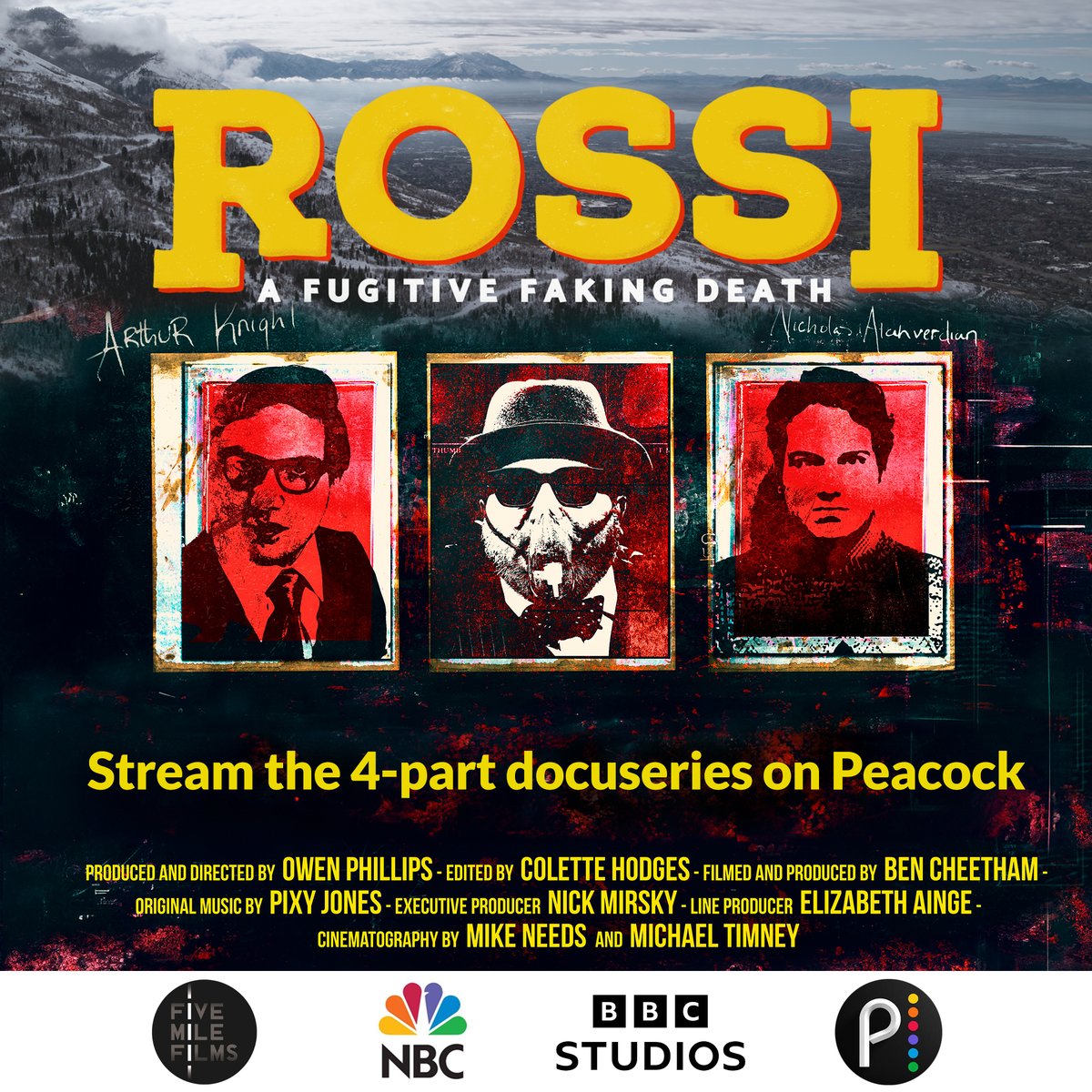 Rossi: A Fugitive Faking Death is dropping today in the USA.  Stream all four episodes on <a href="/NBCUniversal/">NBCUniversal</a>’s @Peacock now.

#fugitive #nicholasrossi #arthurknight