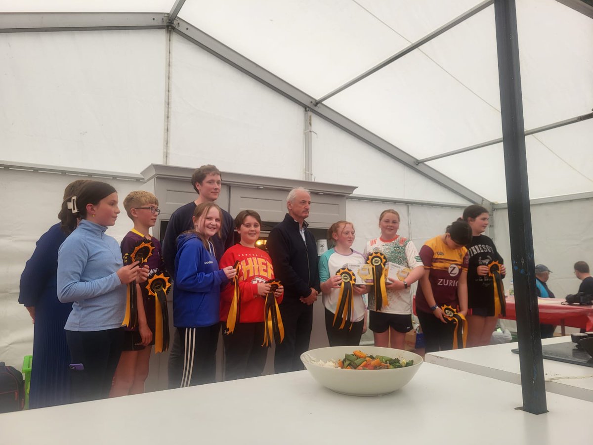 RathanganNS's tweet photo. Comhghairdeas Doireann &amp; Eoin! Well done to our past pupils for competing in the National Schools competition in the Food Village in Killag on Thursday last and taking 2nd place! Thanks to @BannowRShow for the wonderful opportunity &amp; fantastic prizes. 👩🏻‍🍳👨‍🍳 https://t.co/2UX7sMvVaq