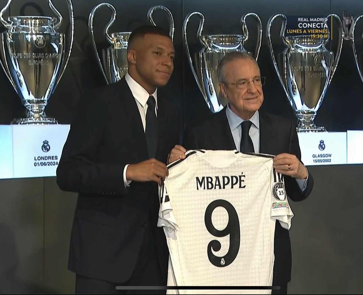 Karan1210589's tweet photo. Welcome to Real Madrid Mbappe 

#Mbappe #RealMadrid https://t.co/bYekB6q51R