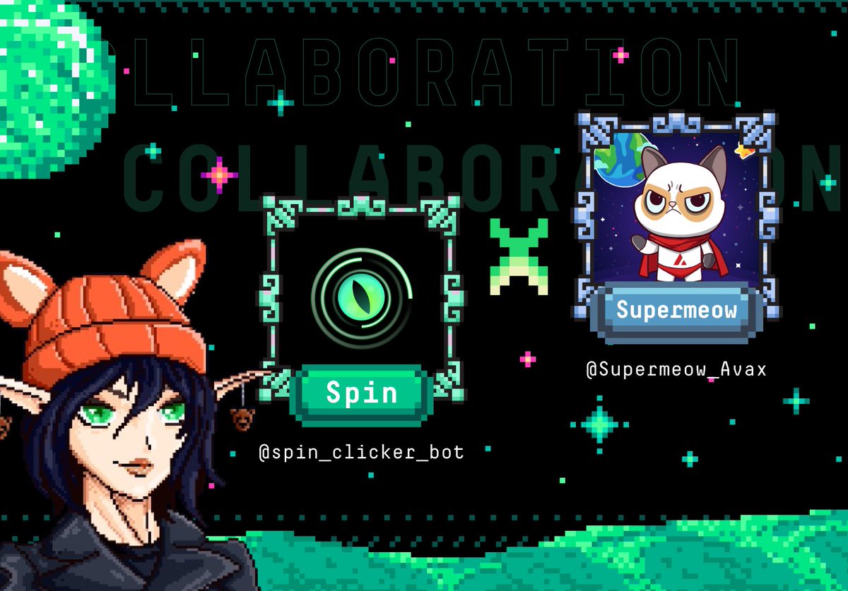 Spin (@spin_fi) on Twitter photo PARTNERSHIP ANNOUNCEMENT:
<a href="/FreakyElves/">Freaky Elves by Spin 🧝♀️</a> 🧝♂️ X <a href="/Supermeow_Avax/">Supermeow🔺</a> 😻
Welcome, Supermeow! 🐈
👟 Born from the visionary minds of the foundation team, Supermeow represents the fusion of "meme culture, gaming, and groundbreaking technology" on the <a href="/avax/">Avalanche🔺</a> blockchain.
🐈 Play game now: PARTNERSHIP ANNOUNCEMENT:
<a href="/FreakyElves/">Freaky Elves by Spin 🧝♀️</a> 🧝♂️ X <a href="/Supermeow_Avax/">Supermeow🔺</a> 😻
Welcome, Supermeow! 🐈
👟 Born from the visionary minds of the foundation team, Supermeow represents the fusion of "meme culture, gaming, and groundbreaking technology" on the <a href="/avax/">Avalanche🔺</a> blockchain.
🐈 Play game now: