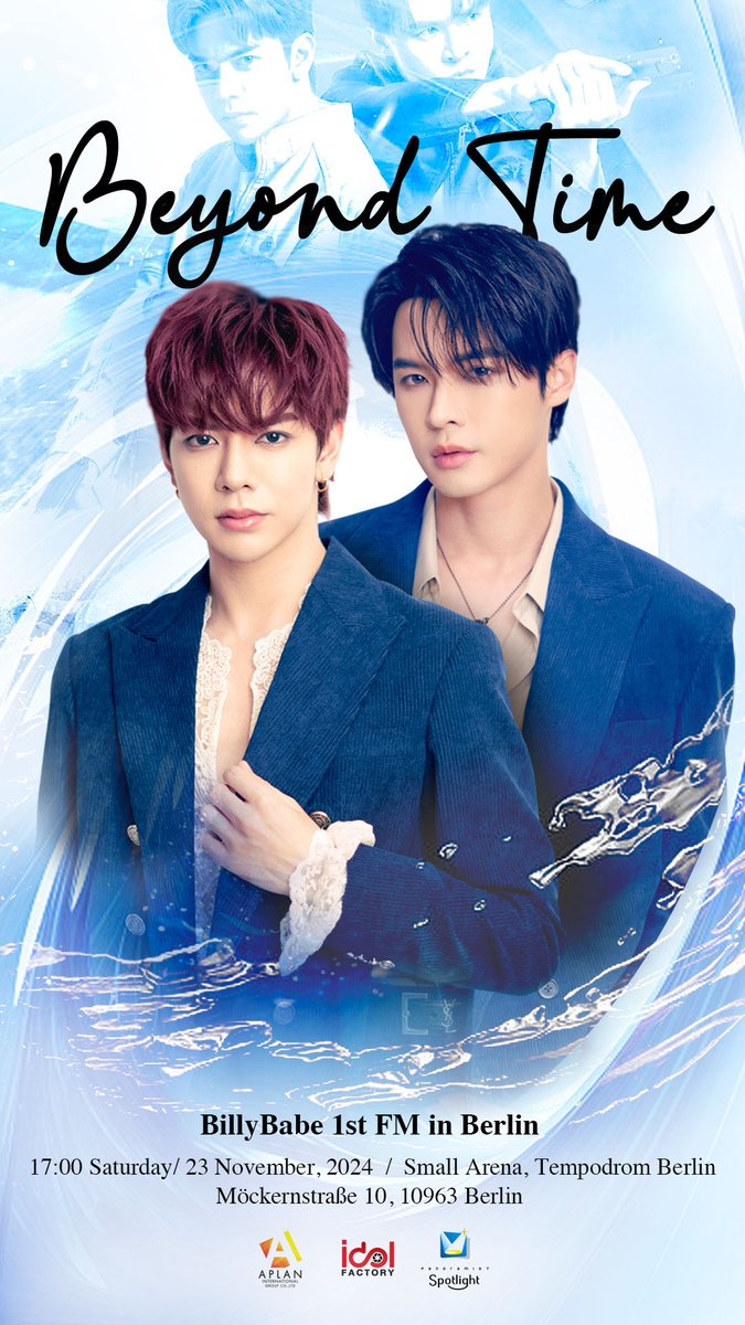 📣 Fan Alert 📣
Eternal as the stars above
Unyielding as the ocean vast
No years can dim, no hours confine
Love echoes far beyond the time

             ⌛️ Save the Date ⌛️
BillyBabe 1st Fan Meeting in Berlin
        🩵 23 November, 2024 🤍

<a href="/bbil1ypn/">•ＢŁ' •</a> <a href="/babe_in_/">BABE 🐽</a> 
#BillyBabe