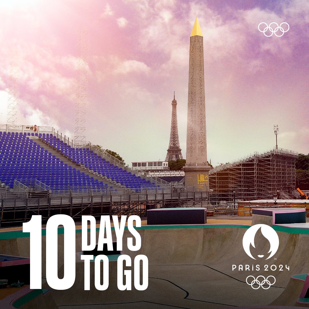 The countdown continues! Just 🔟 days to go until the Paris 2024 Opening Ceremony! 🙌

Are you excited or really excited?

#Paris2024 | <a href="/Paris2024/">Paris 2024</a>