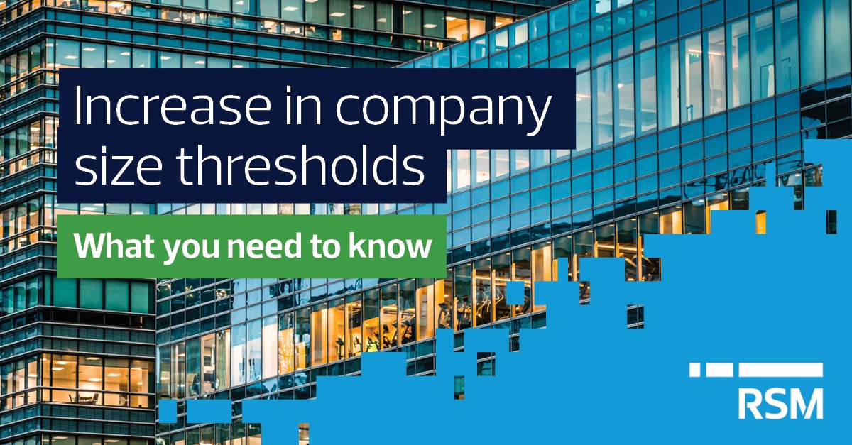 New European Union Regulations 2024 have increased the balance sheet and turnover thresholds for categorizing companies by 25%.

Read our summary of the new thresholds, as well as the immediate benefits, and early adoption option here ➡ lnkd.in/e56uizJ8