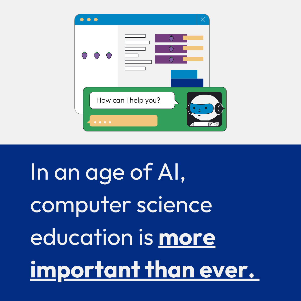 RealAAAI's tweet image. Now that AI can code, learning to code is more important than ever (and AI is here to help).  See guidance for CS classrooms: bit.ly/45ZoDmZ. #TeachAI @csteachersorg
