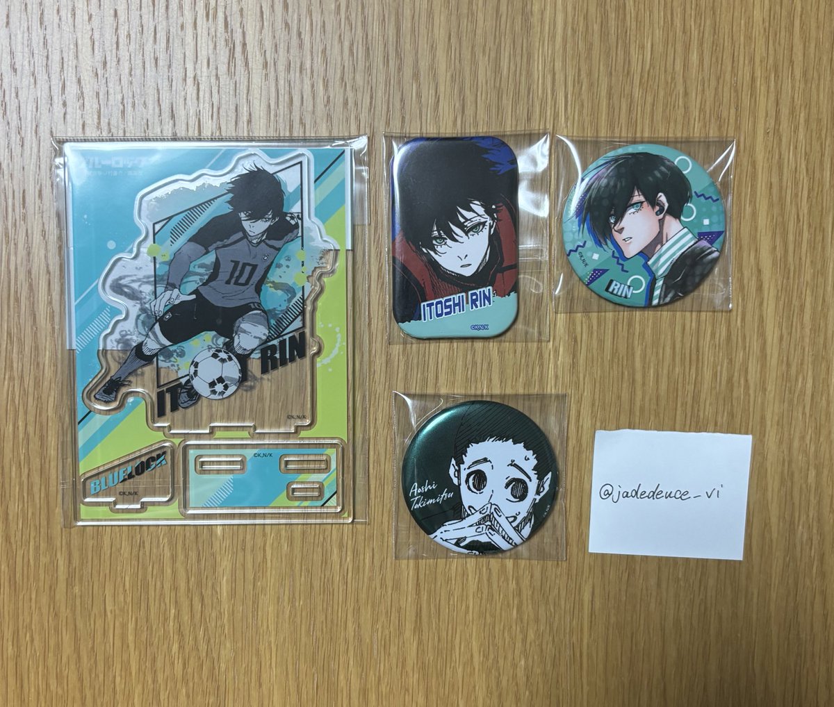 【譲渡】 ブルーロック 私服  スクエア 缶バッジ comic アクリルスタンド 中国

譲:糸師凛

求:定価+送料
(私服700･スクエア900･アクスタ2000
メタル750)

推しですが個数整理のため出しております。
まとめてのみ
郵送･銀行振込
お気軽にお声掛けください❀