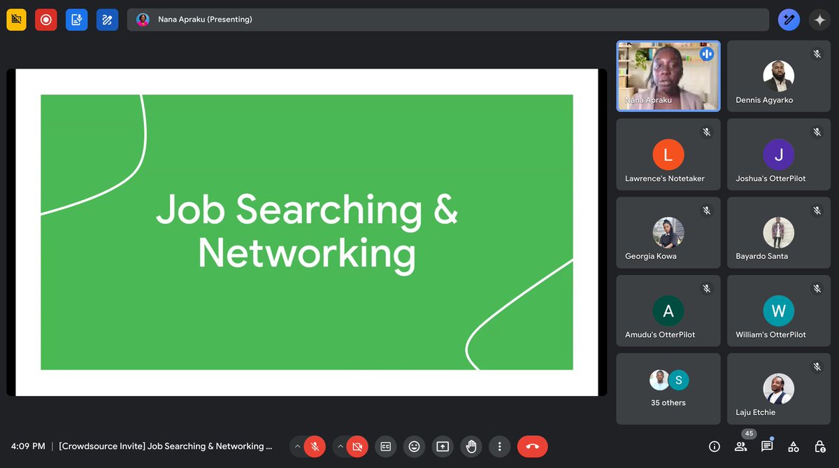 We explored ways to enhance career goals through job searching, networking, &amp; how to navigate it in today's competitive job market at our career essentials workshop. It was inspiring with Nana Apraku as our host. Connect with her: (linkedin.com/in/nana-apraku…) #GoogleCrowdsource 📚👩‍🏫